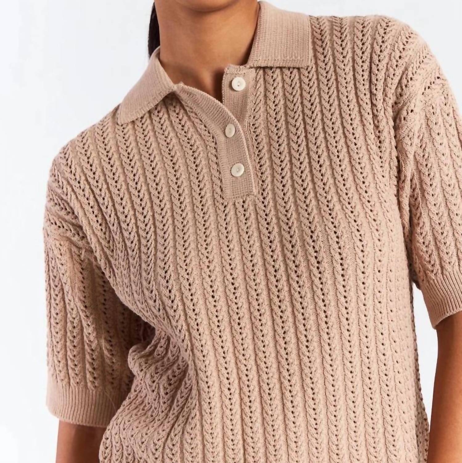 Brodie Cashmere - Spring Stitch Polo