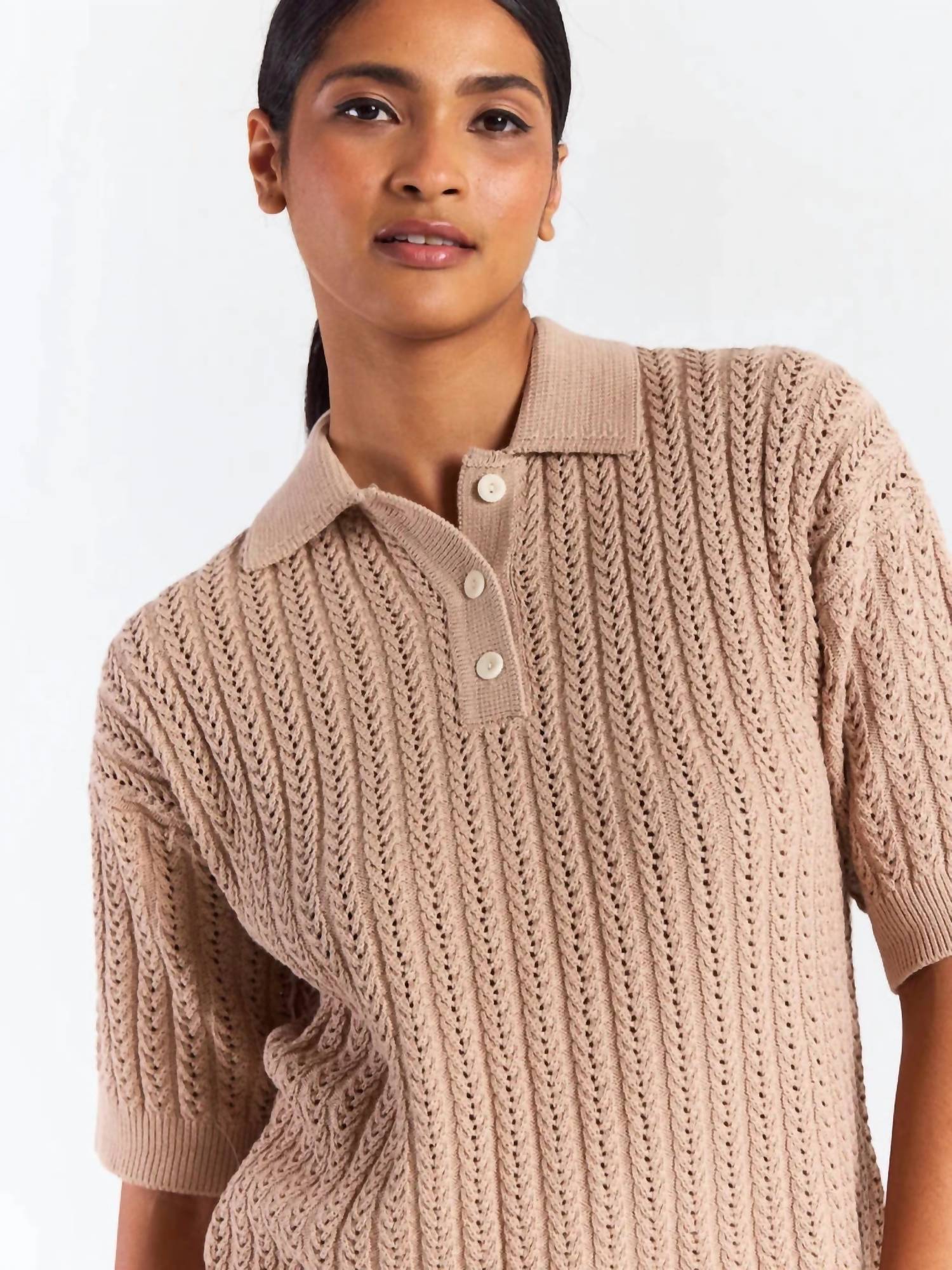 Brodie Cashmere - Spring Stitch Polo