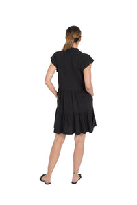 Love Token - Karla Linen Blend Short Shirtdress