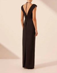Shona Joy - Lani Cross Front Ruched Maxi Dress