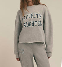 Favorite Daughter - Cropped Collegiate Sweatshirt