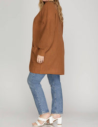 She + Sky - Open Front Cardigan