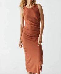 Michael Stars - Tala Sleeveless Shirred Seam Midi Dress