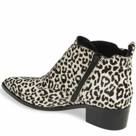 Marc Fisher - Women's Elizabeth Sulcer Yanila Animal Print Calf Hair Ankle Boots
