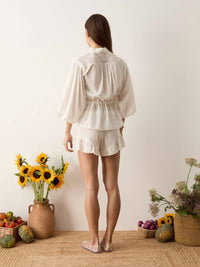 Boteh - Serenia Smock Blouse With Waist Tie