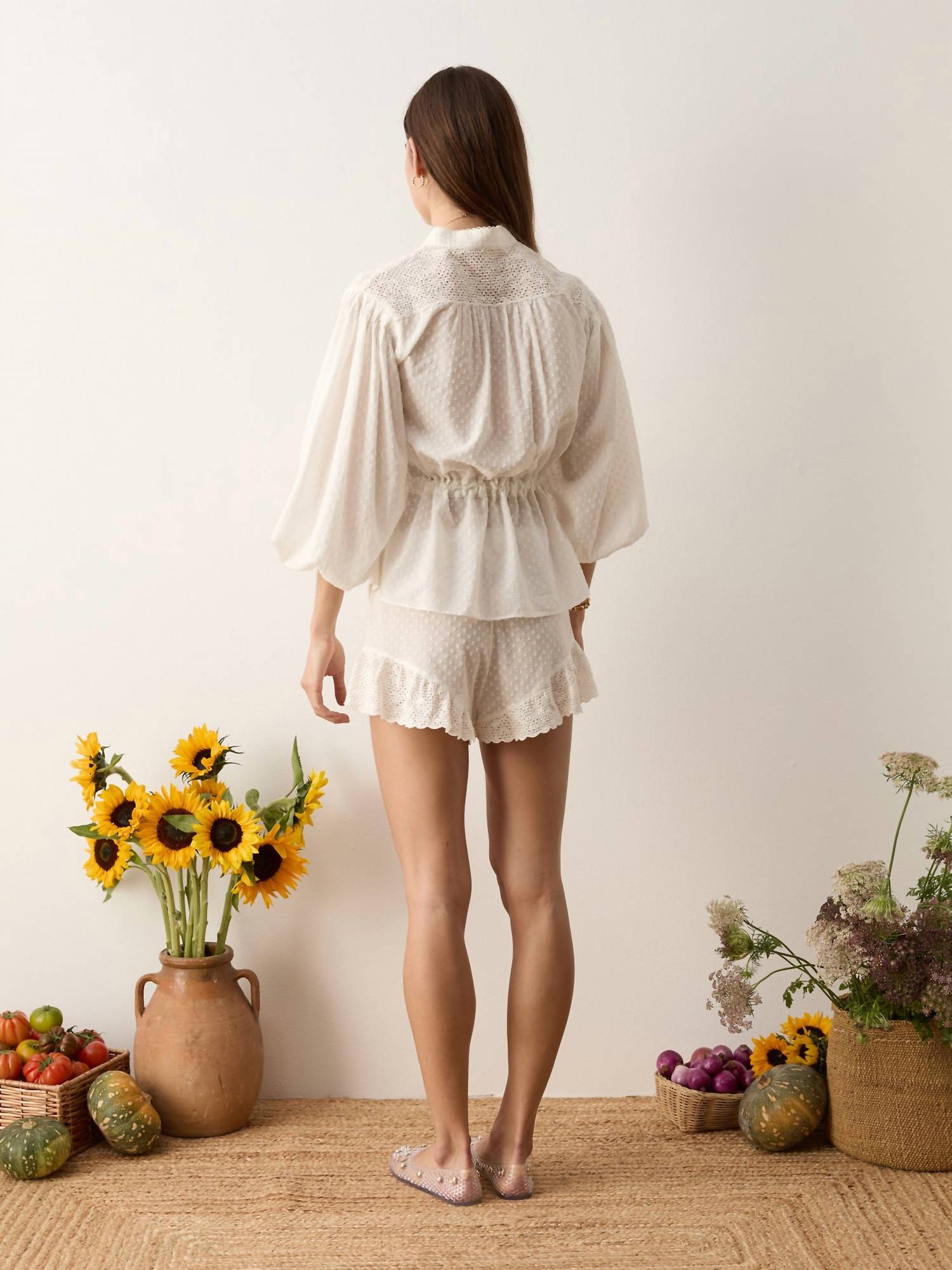 Boteh - Serenia Smock Blouse With Waist Tie