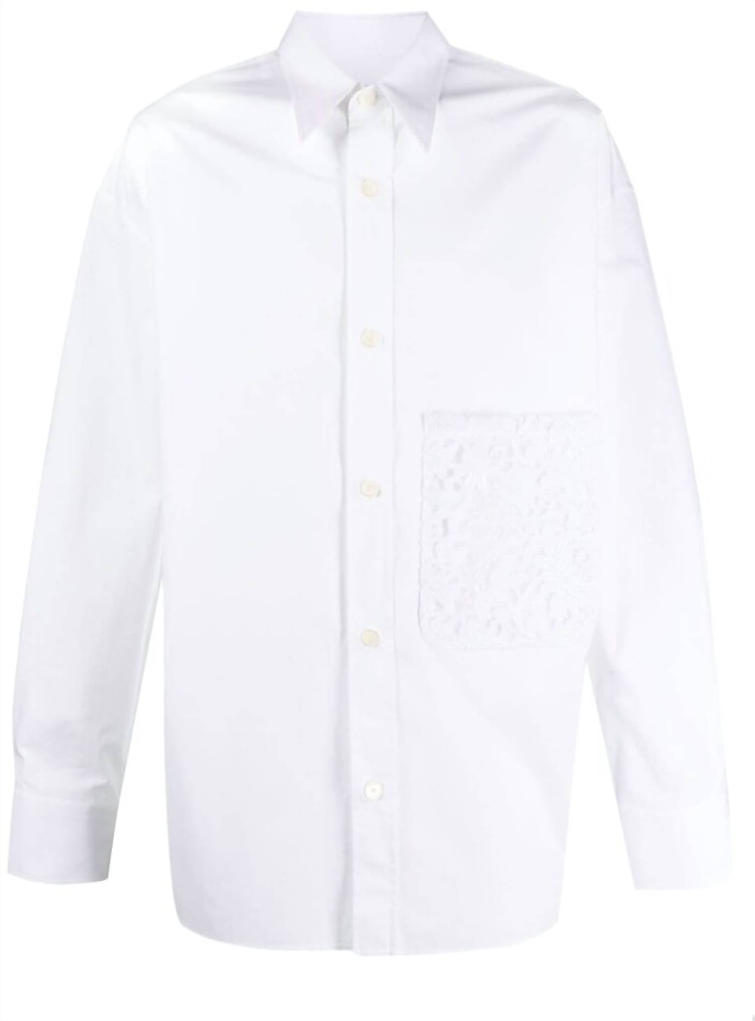 Valentino - Floral Lace Pocket Shirt