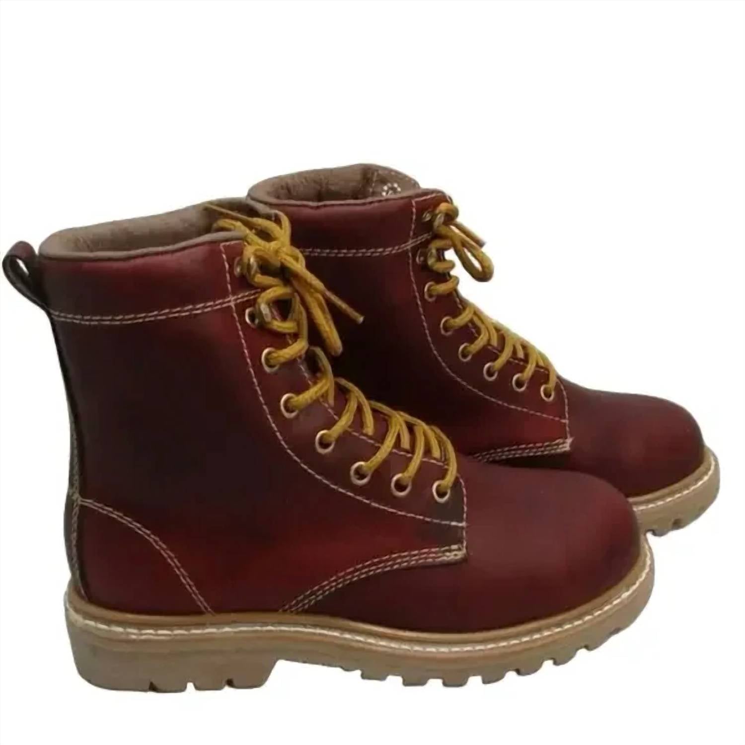 Rega - Men's Lace Up Leather Composite Toe Work Boots