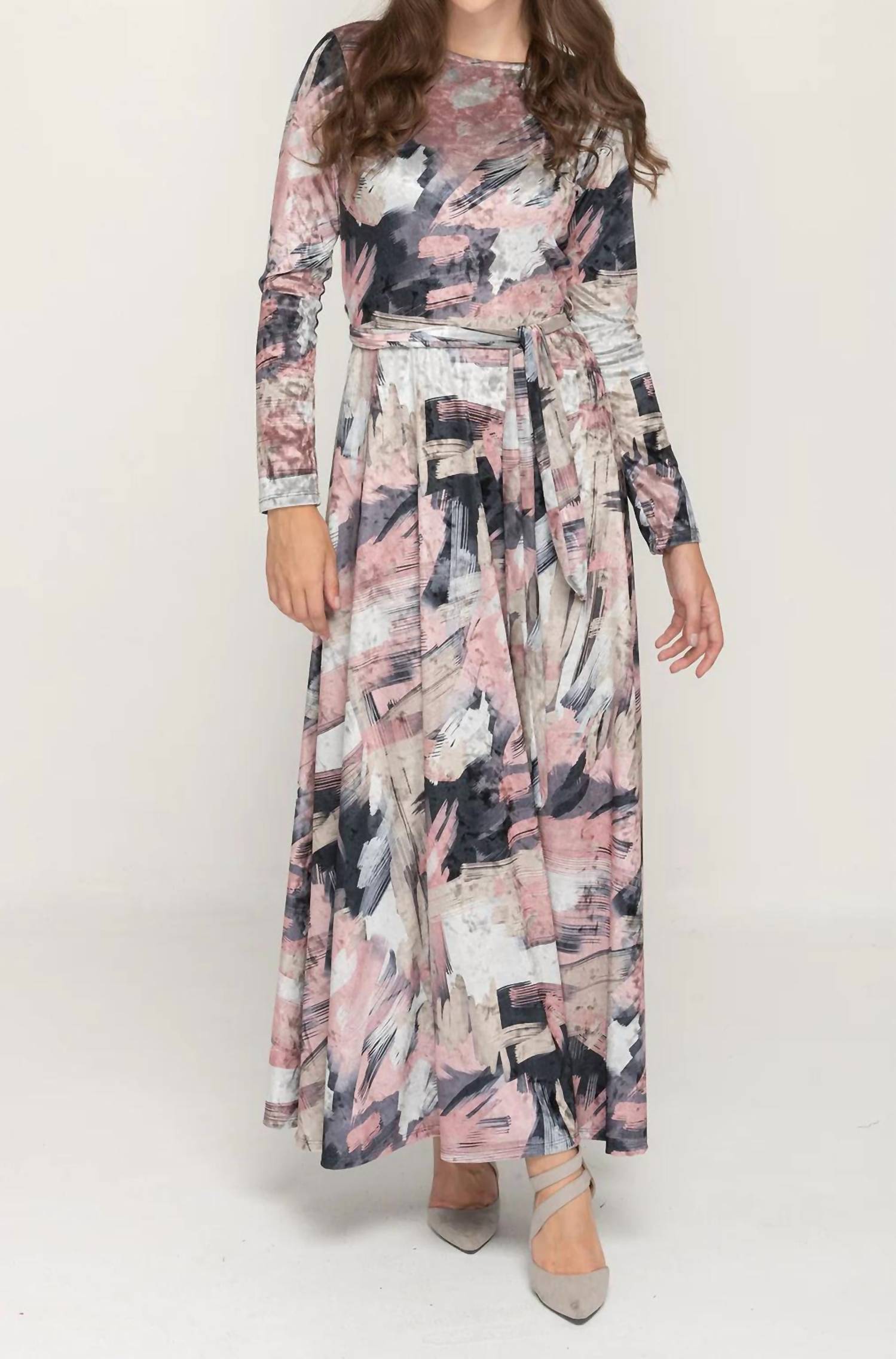 Kmw - Velvet Swirl Maxi Dress