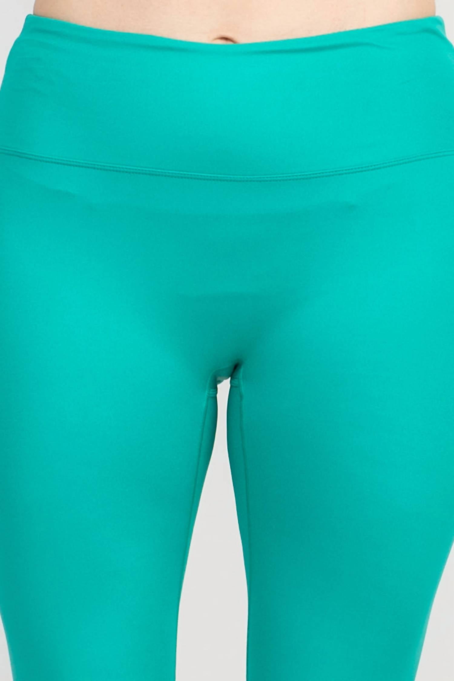 Ac-Tiv-Ology - Mid Waist Banded High Shine 7/8 Interlock Legging