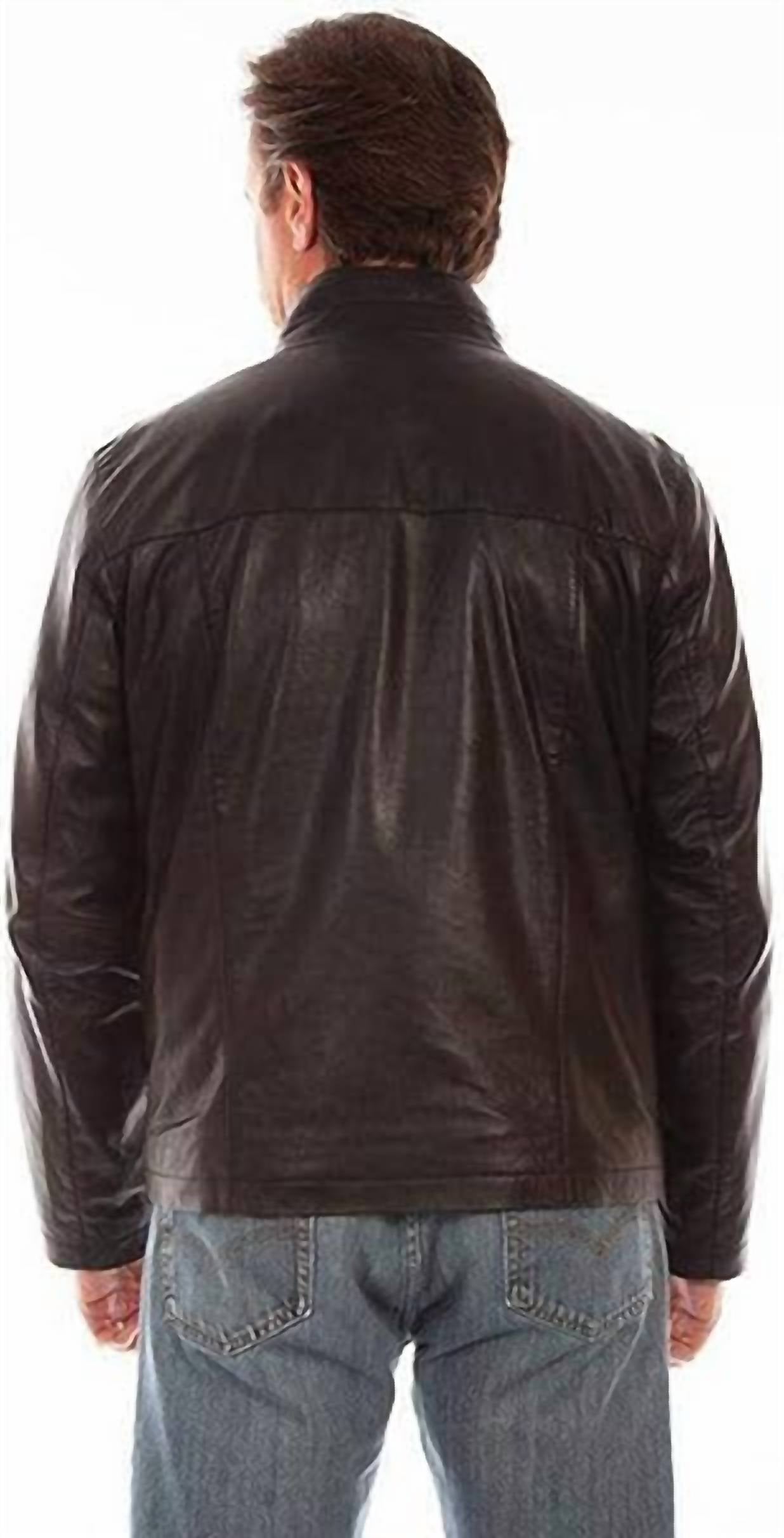 Scully - Men's Lamb Leather Zip Lined Western Jacket
