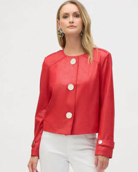 Joseph Ribkoff - Faux Leather Jacket