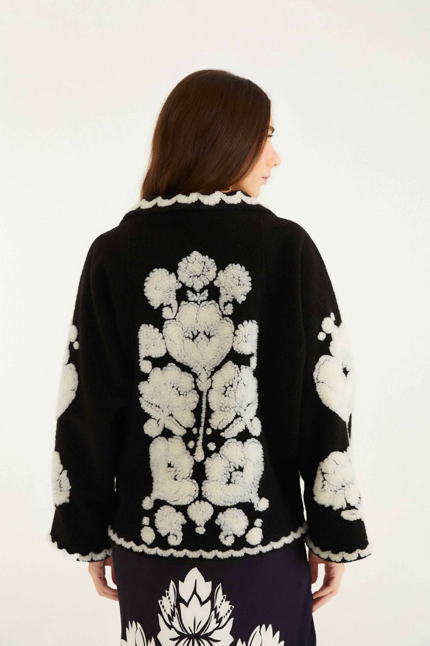 Farm Rio - Floral Arabesque Fleece Coat