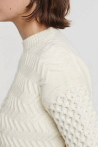 Pomandère - Crewneck With Patchwork Pattern