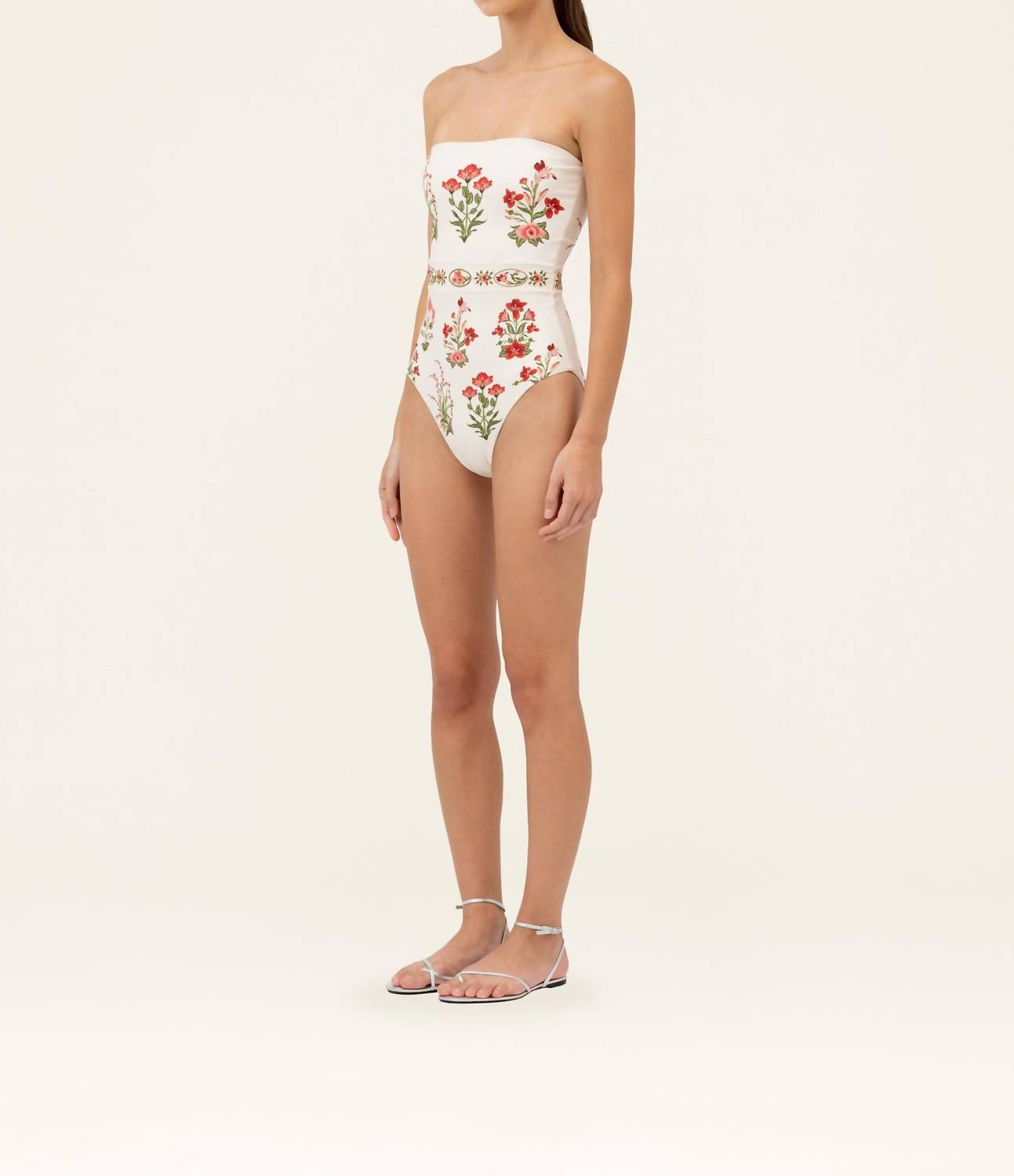 Agua By Agua Bendita - Ilusion Canna Strapless One-Piece Swimsuit