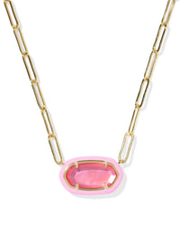 Kendra Scott - Women's Elisa Enamel Frame Paperclip Necklace