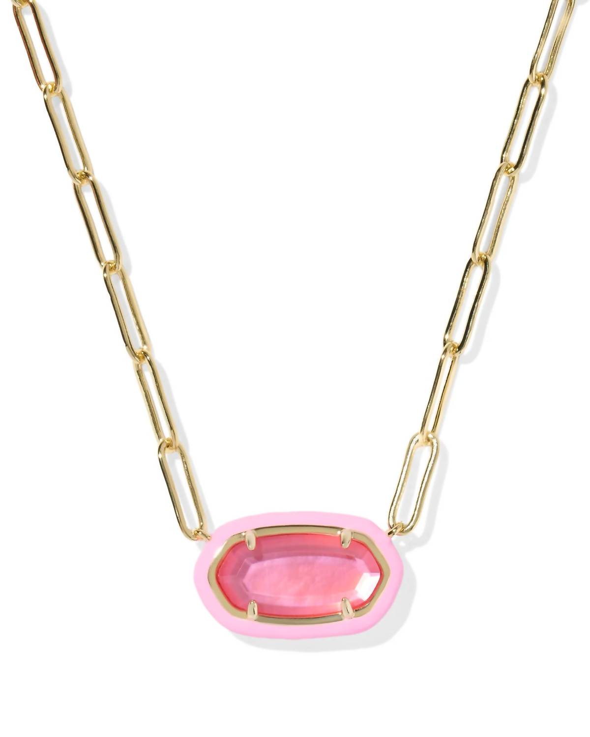 Kendra Scott - Women's Elisa Enamel Frame Paperclip Necklace
