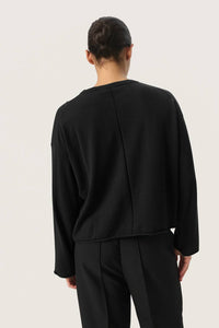 Soaked In Luxury - Spina Boxy Fit Tight Knit Pullover Sweater
