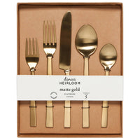 Danica Heirloom - Matte Edge Flatware - Set Of 5