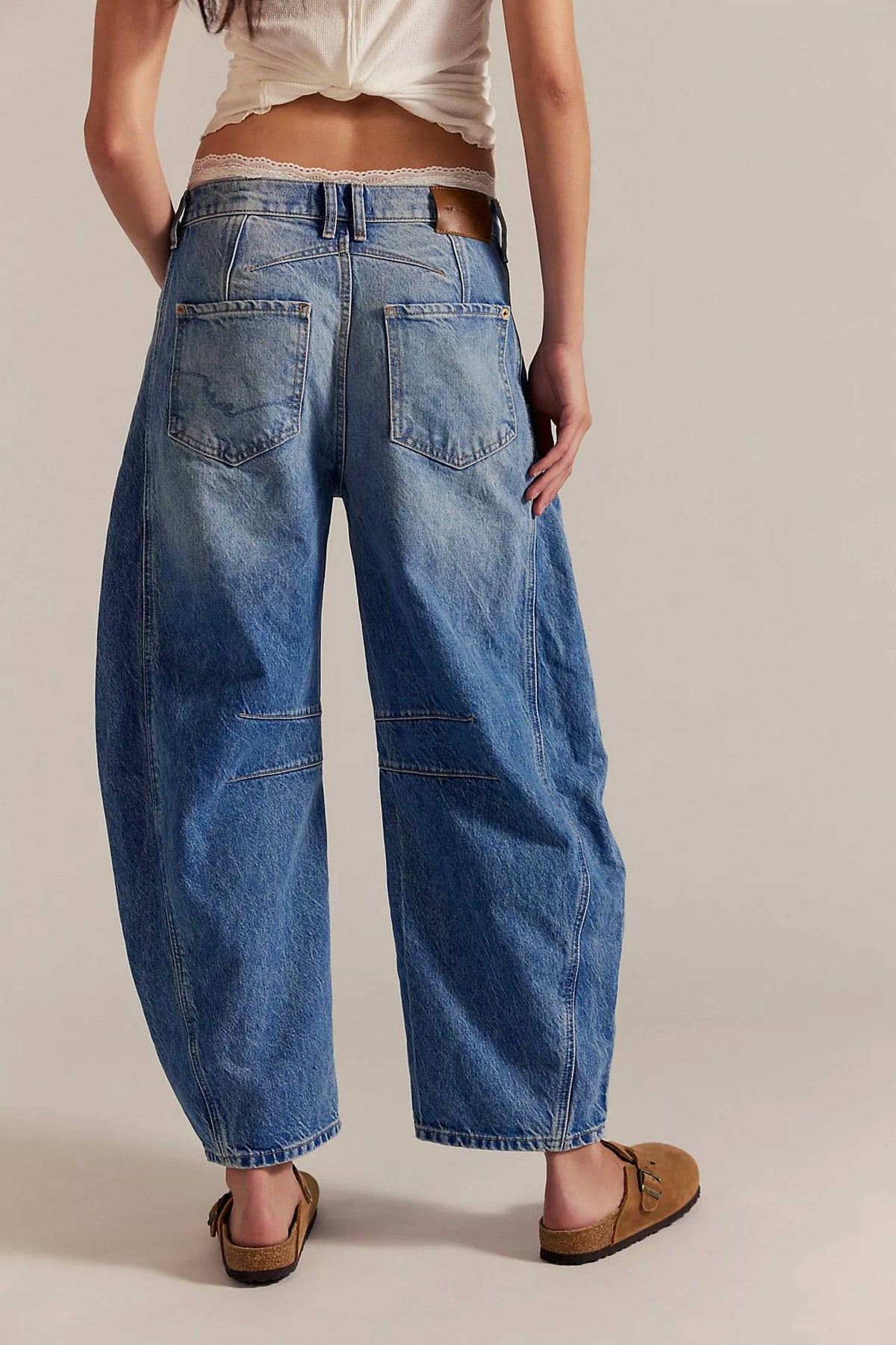 Free People - Good Luck Mid-Rise Barrel Jeans