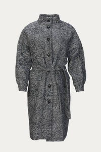 WOOL COAT WITH HIGH NECK