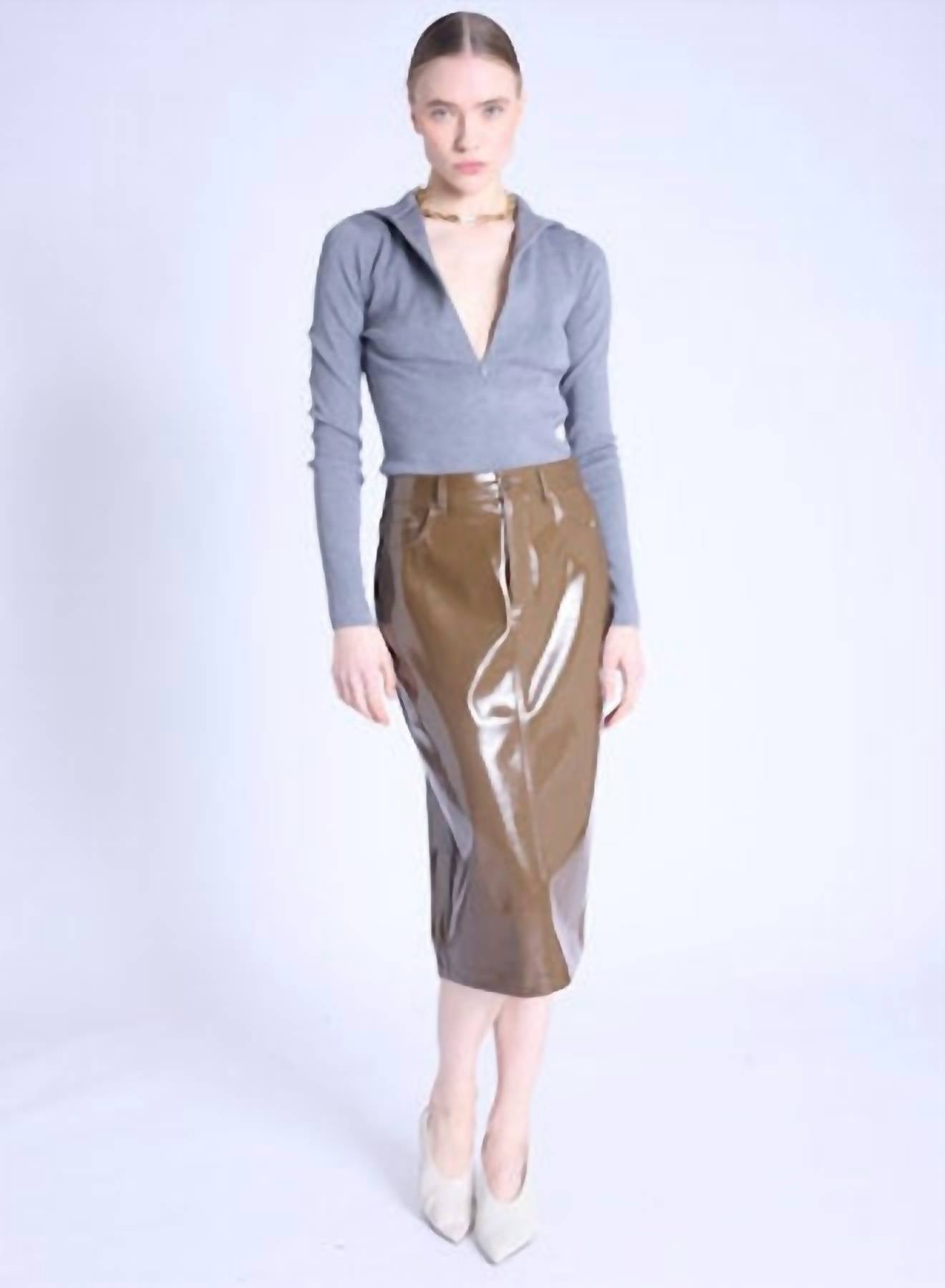 Berenice - Liquid Pencil Skirt