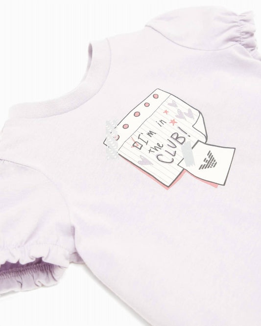 Armani - Baby Girl Ruffle Sleeve T-shirt