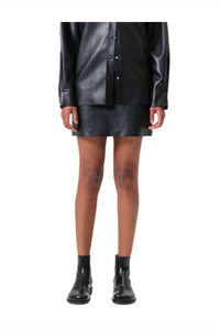 Agolde - Agda Leather Mini Skirt