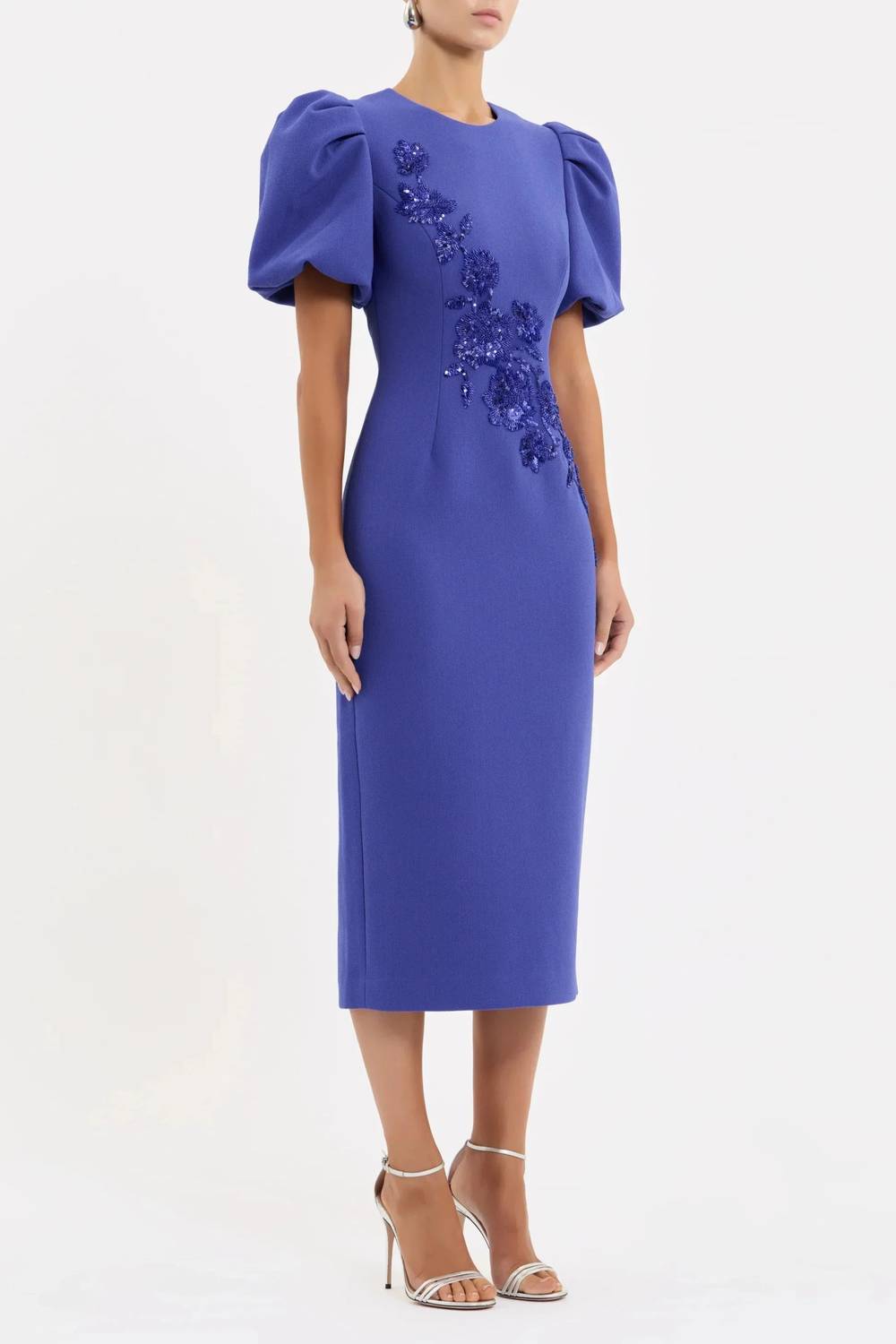Rebecca Vallance - Evolet Puff Sleeve Midi Dress