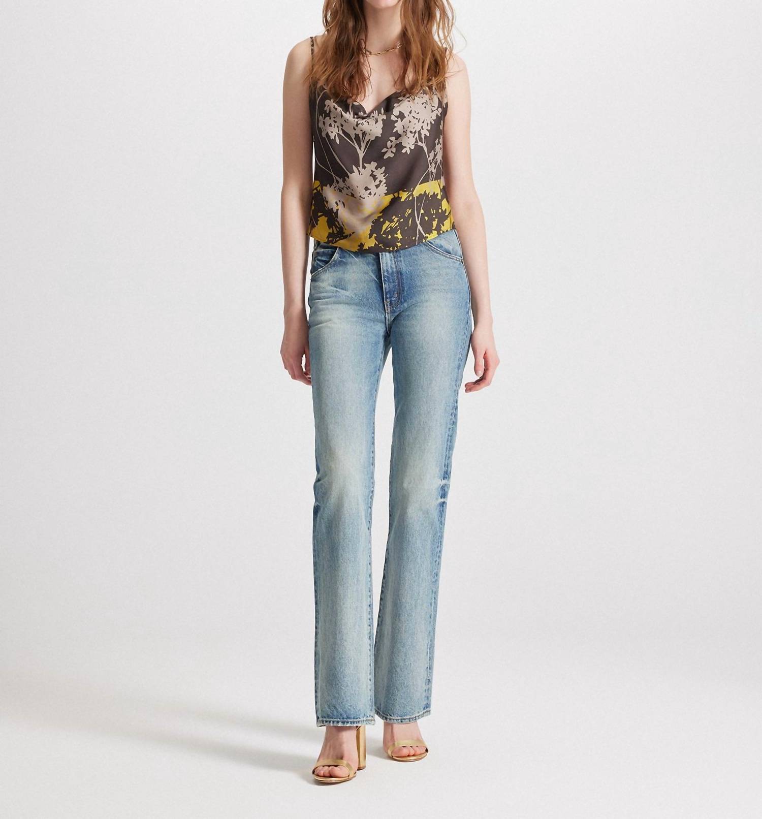 Theo The Label - Women's Hydra Printed Cowl Neck Camisole Top