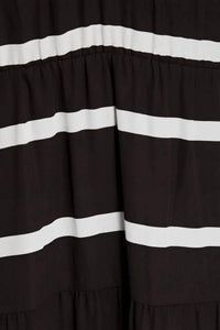 Alice + Olivia - Karolina Tiered Stipe Maxi Dress