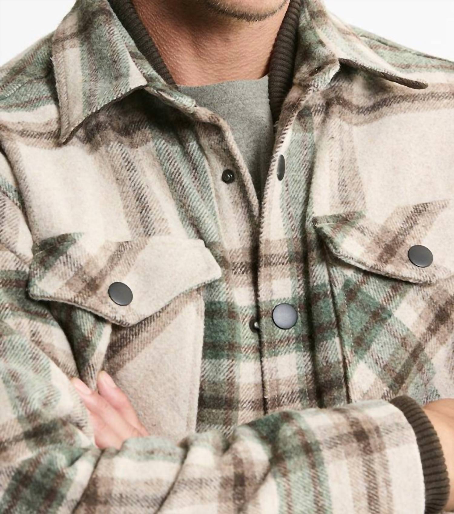 Jachs New York - Sherpa Lined Wool Blend Jacket