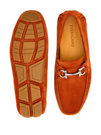 Salvatore Ferragamo - Men's Gancini Suede Driving Shoes