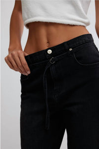 Free People Sabine Slim A Line Jean in smokeshow - women's jeans - view 4
