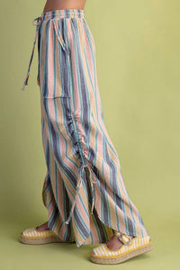 Easel - Striped Gauze Pants