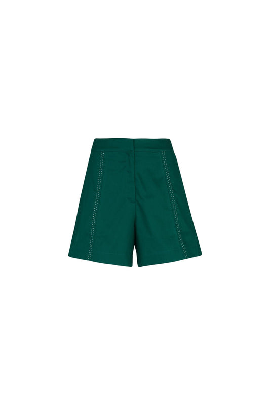 De Loreta - Silvia High Waisted Twill Shorts