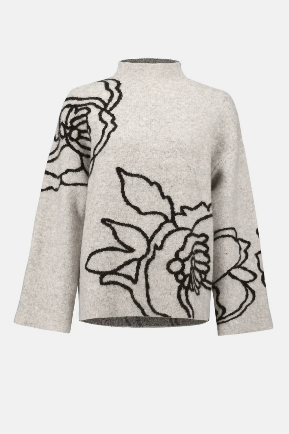 Joseph Ribkoff - Solenne Sweater Knit Floral Print Pullover