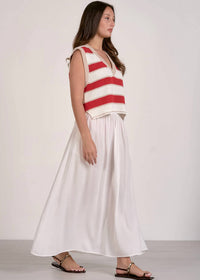 Elan - Bobbie Striped Sweater Vest