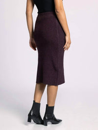 Thread & Supply Dani Skirt in heather elderberry - women's skirt - alternate view