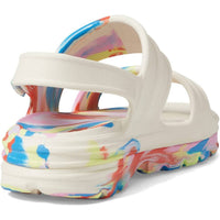 HUNTER Women's Bloom Algae Marble Adjustable Strap Sandals in shaded white - women's sandal - view 4
