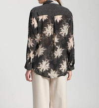 Apny - Button-up Blouse With Roll Sleeve