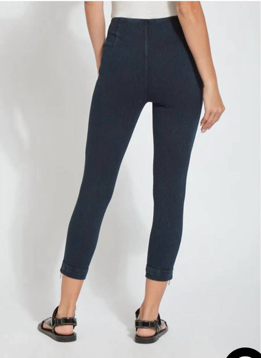 Lysse - Cropped Denim Legging Withside Zipper