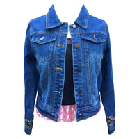 Hadley Pollet Women's Rebel Jean Jacket in blue - women's jacket