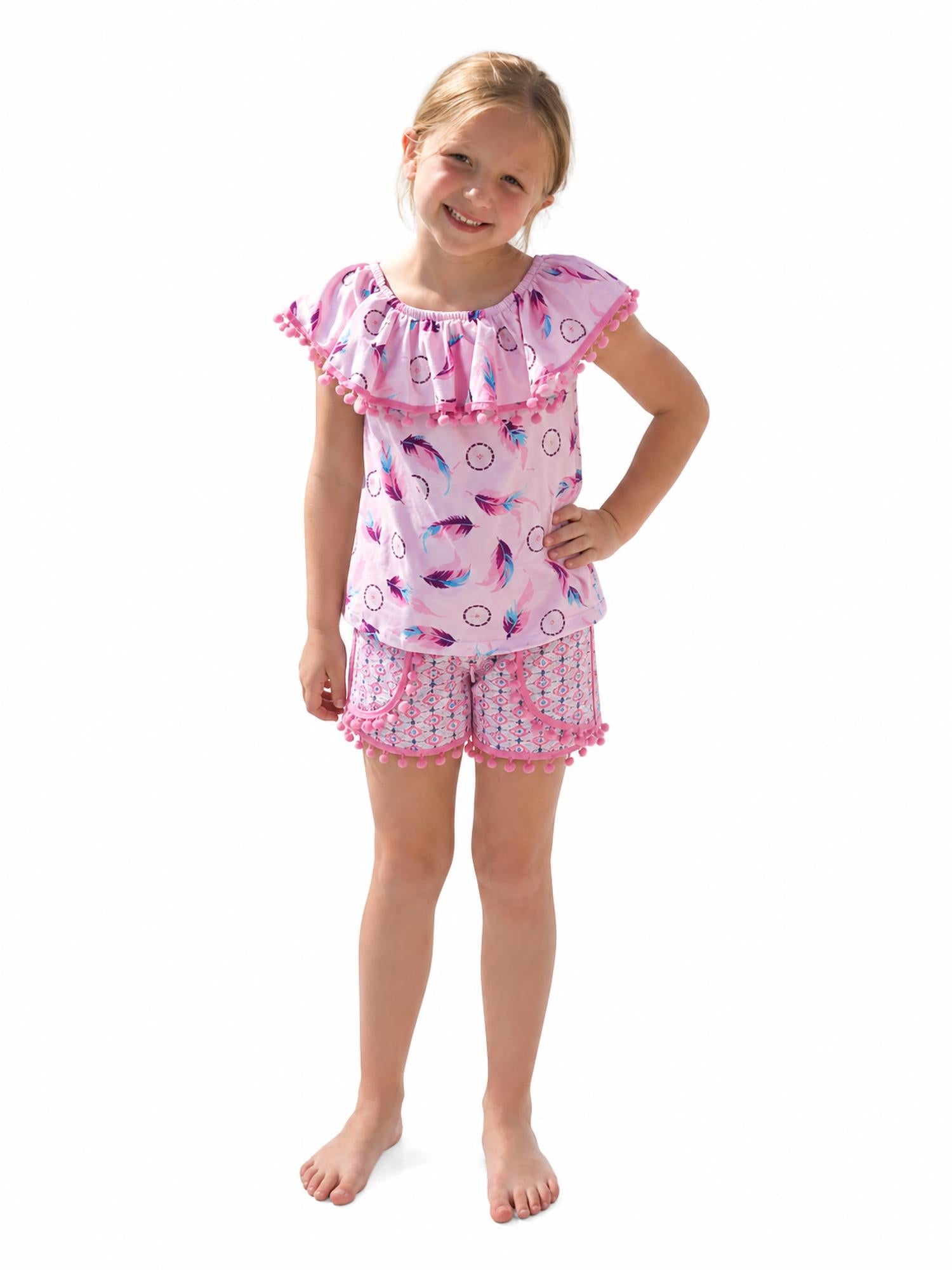 Pete + Lucy - Girls Dreamy Dream Catcher Short Set