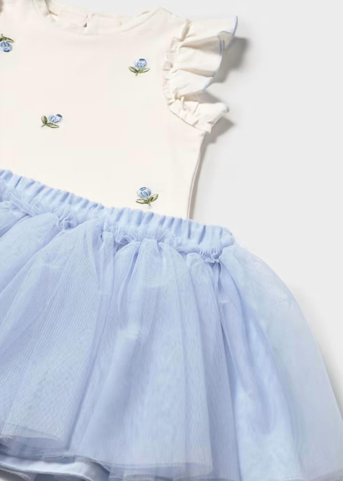 Mayoral - Girls Roses Tulle Skirt Set