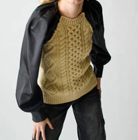 Lingua Franca - Mekas Knit Combo Top