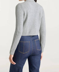 cinq a sept Allura Cardigan in light heather grey clear - women's cardigan - alternate view