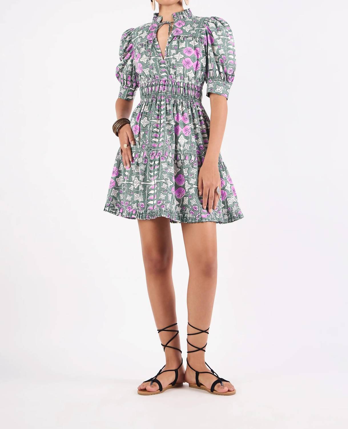 Beyond By Vera - Alice V-neck Mini Dress
