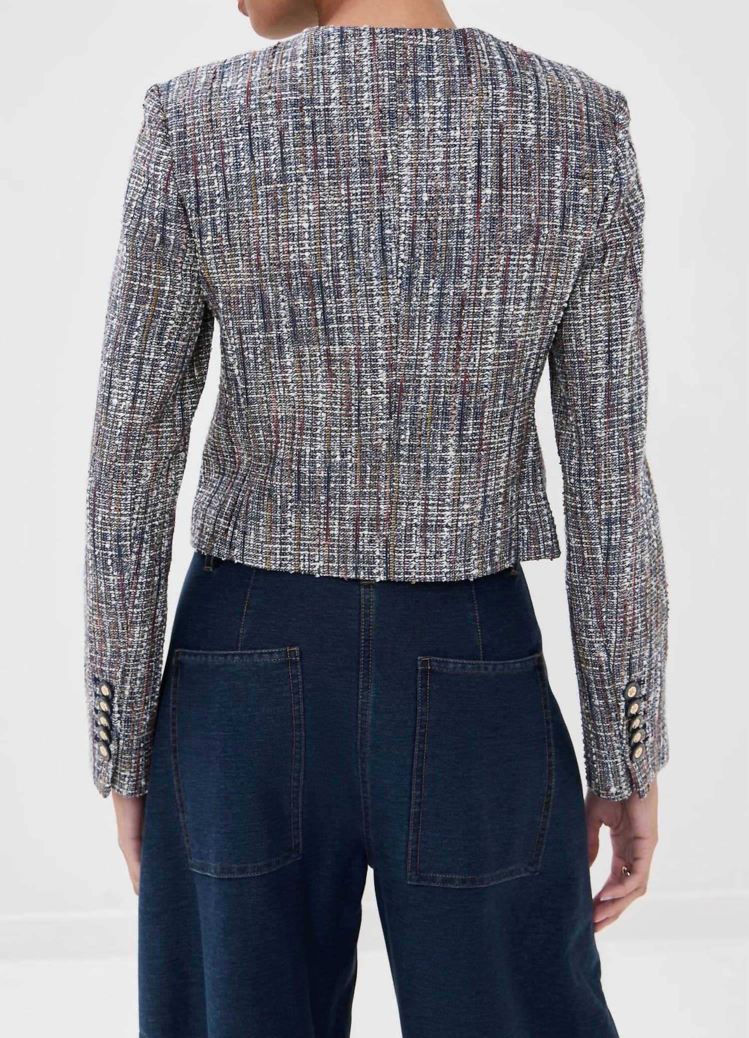 Veronica Beard - Andrea Cotton Tweed Jacket