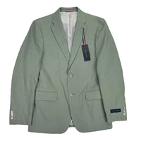 Tommy Hilfiger Men's Conrad Modern Fit Linen Blend Sport Coat in sage green - men's jacket
